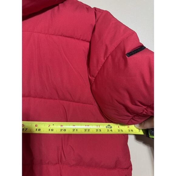 BCBGeneration Hooded Thumbhole-Cuff Puffer Coat XXL Red Women’s Feather Free - Picture 5 of 10